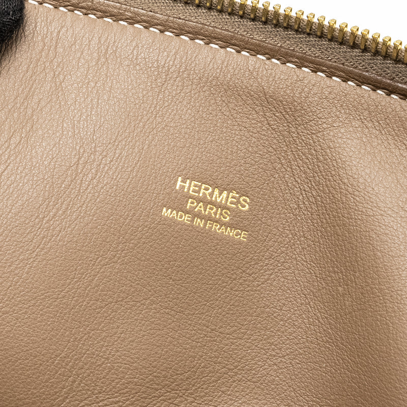 Hermes Bolide 31 Clemence Etoupe GHW Stamp Y