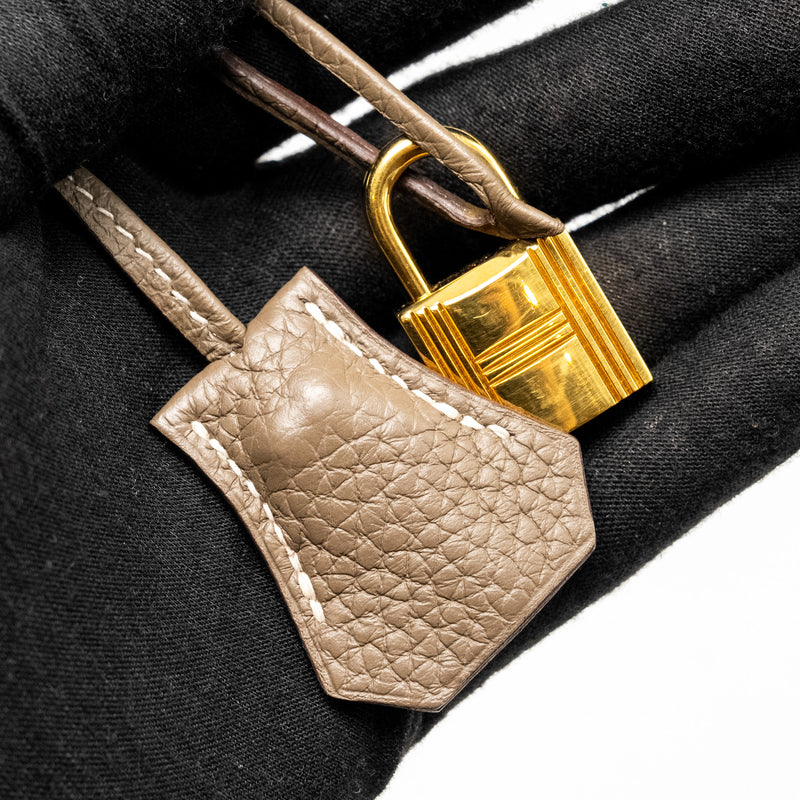 Hermes Bolide 31 Clemence Etoupe GHW Stamp Y