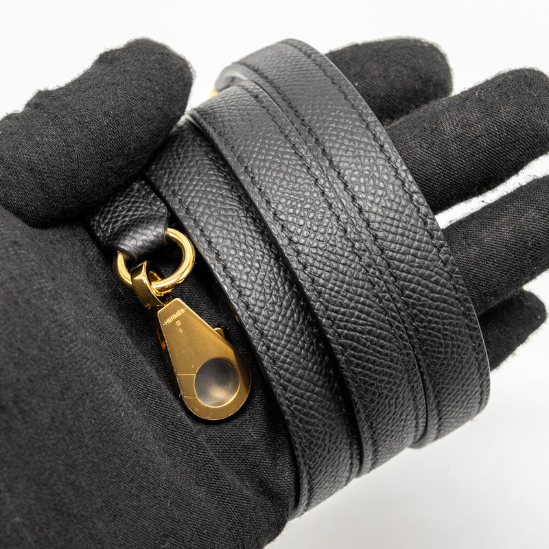 Hermes Kelly 25 Epsom Ecorce/Etoupe/Noir GHW Stamp B