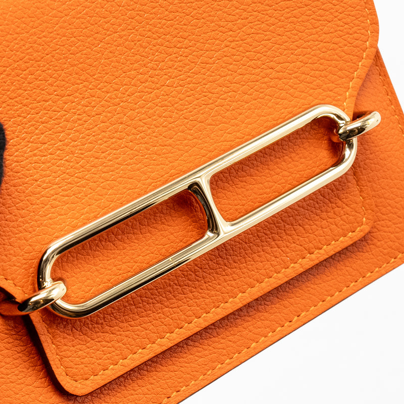 Hermes Roulis Slim Evercolor Orange GHW Stamp U