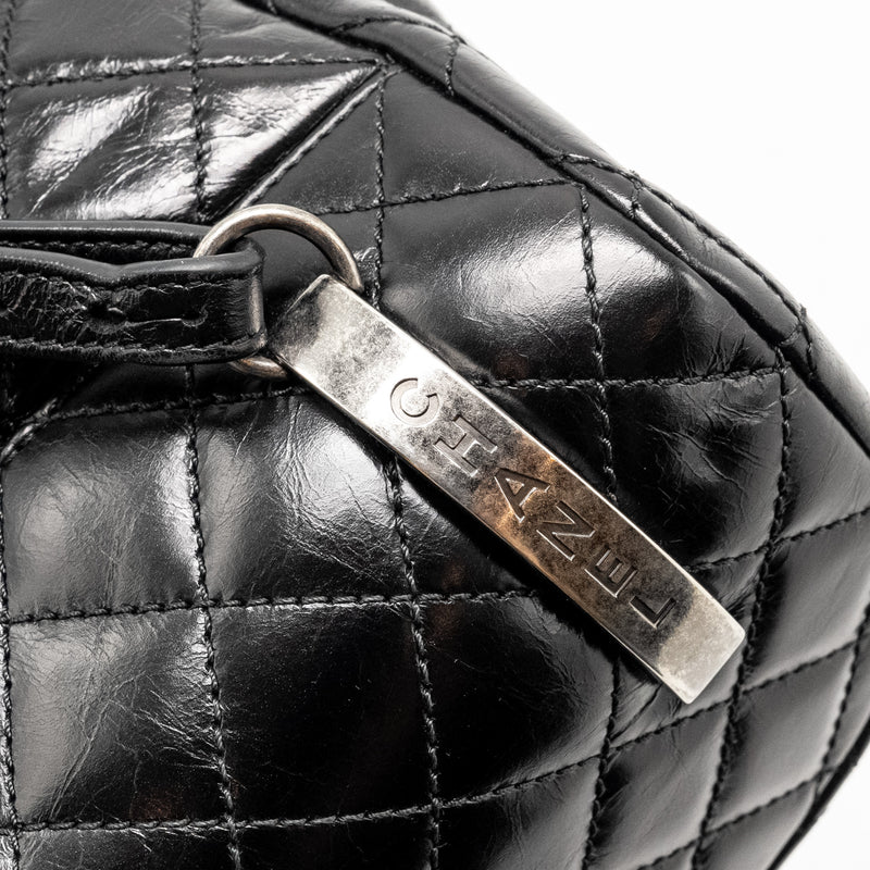 Chanel Mountain Backpack Quilted Calfskin Black Ruthenium Hardware