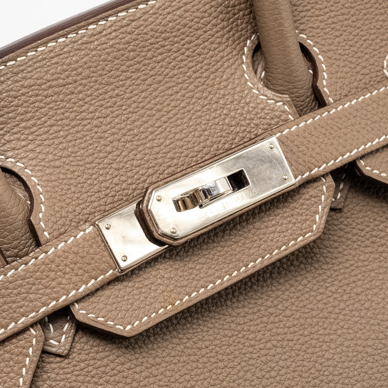 Hermes Birkin 30 Togo Etoupe SHW Stamp A