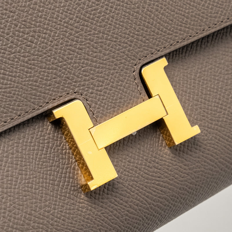 Hermes Constance To Go Epsom Gris Etain GHW Stamp W