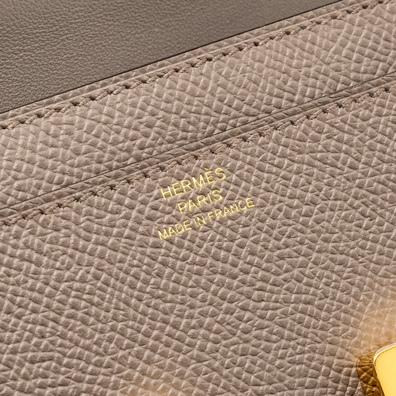 Hermes Constance To Go Epsom Gris Etain GHW Stamp W