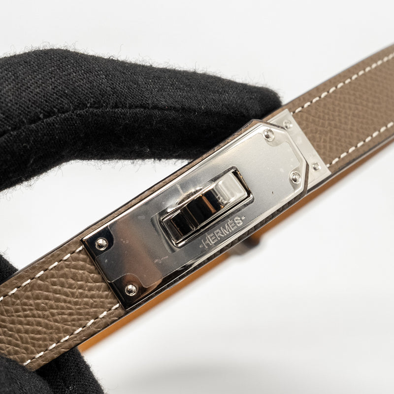 Hermes Kelly Pocket 18 Belt Epsom Etoupe SHW Stamp U