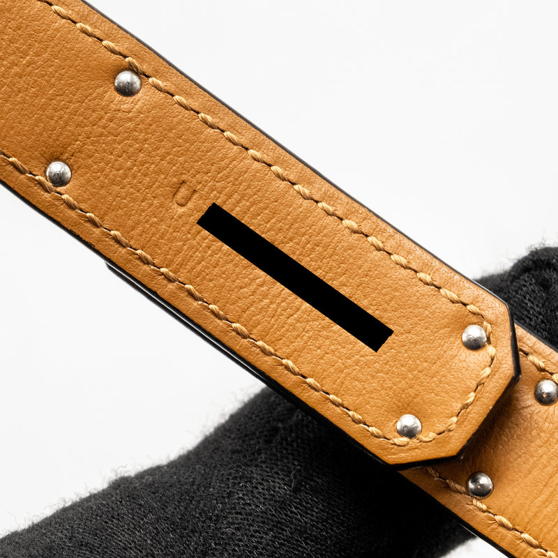Hermes Kelly Pocket 18 Belt Epsom Etoupe SHW Stamp U