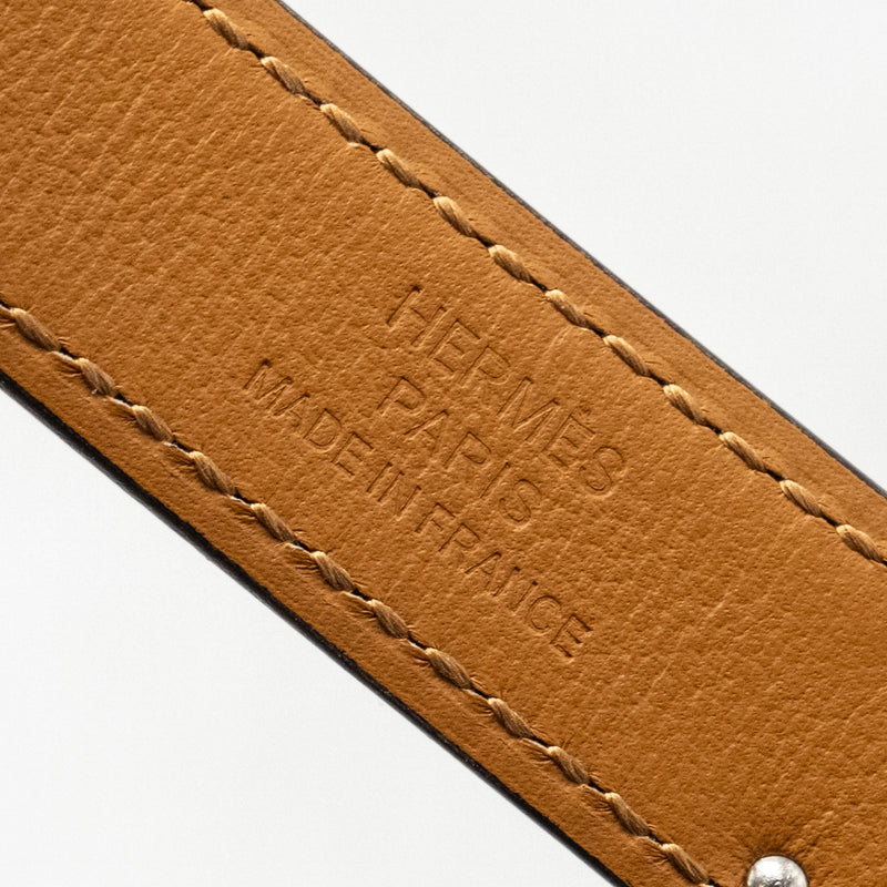 Hermes Kelly Pocket 18 Belt Epsom Etoupe SHW Stamp U
