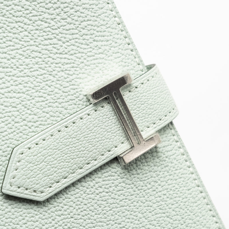 Hermes Bearn Wallet Chèvre Mysore Goatskin N3 Vert Peppermint SHW Stamp W