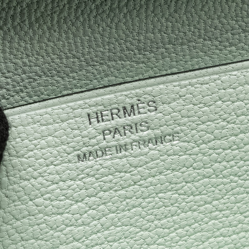 Hermes Bearn Wallet Chèvre Mysore Goatskin N3 Vert Peppermint SHW Stamp W