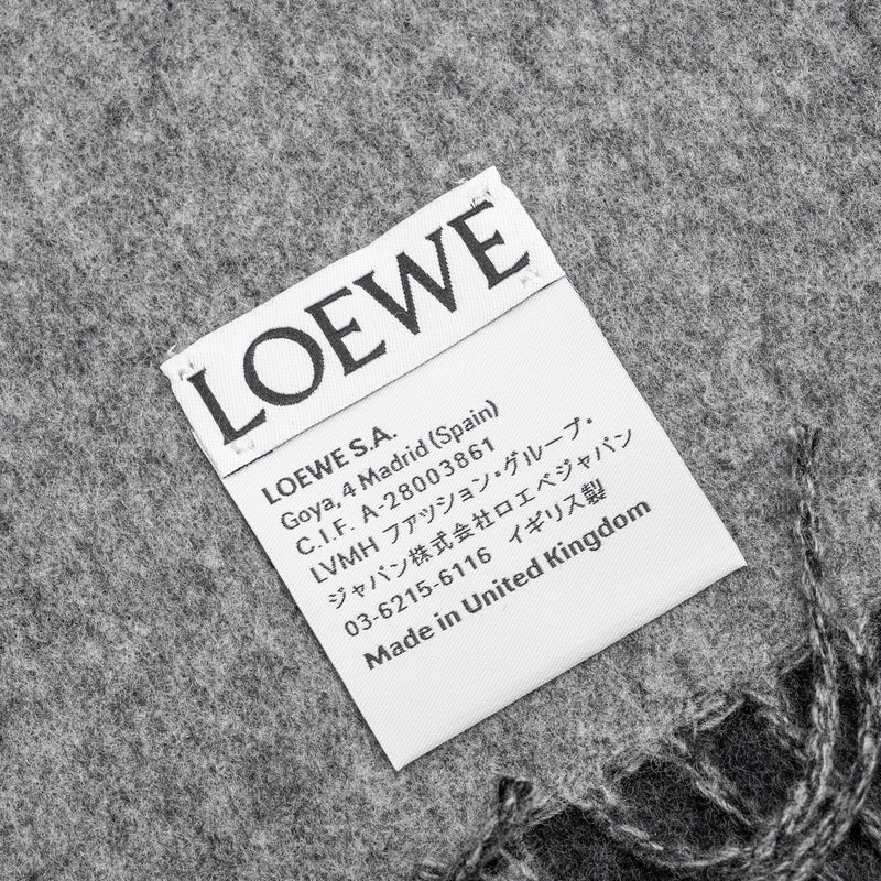 Loewe 180 * 28 Bicolor Anagram Scarf grey