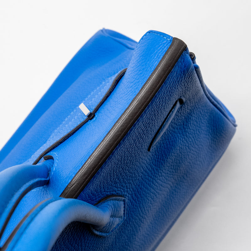 Hermes Birkin 35 Togo T7 Blue Hydra SHW Stamp Square P