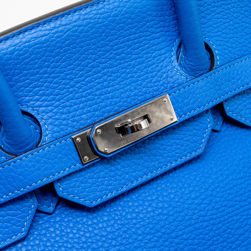 Hermes Birkin 35 Togo T7 Blue Hydra SHW Stamp Square P