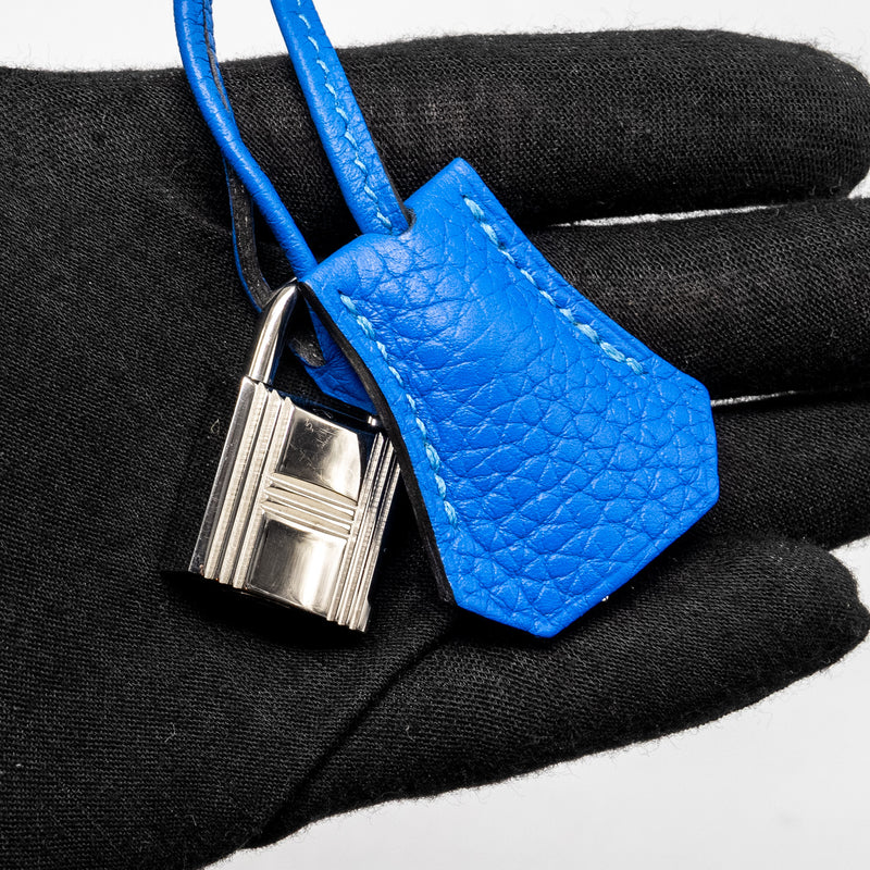 Hermes Birkin 35 Togo T7 Blue Hydra SHW Stamp Square P