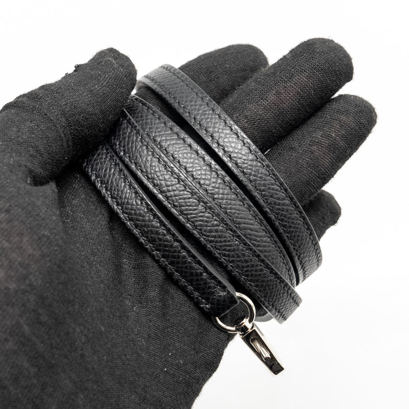 Hermes Mini Kelly II Epsom Black SHW Stamp W
