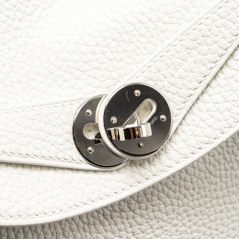 Hermes Lindy 26 Clemence Blanc SHW Stamp Y