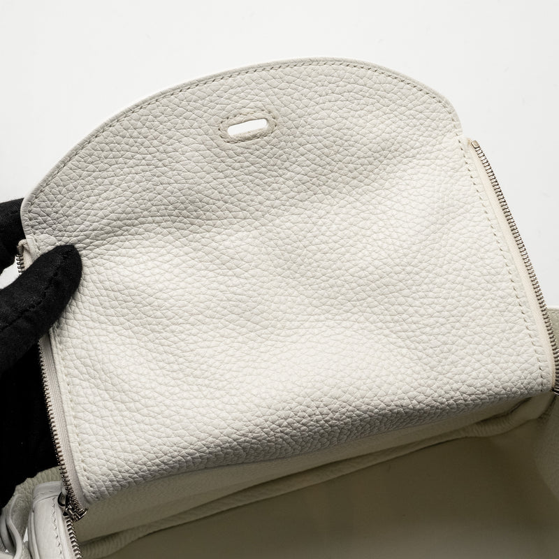 Hermes Lindy 26 Clemence Blanc SHW Stamp Y