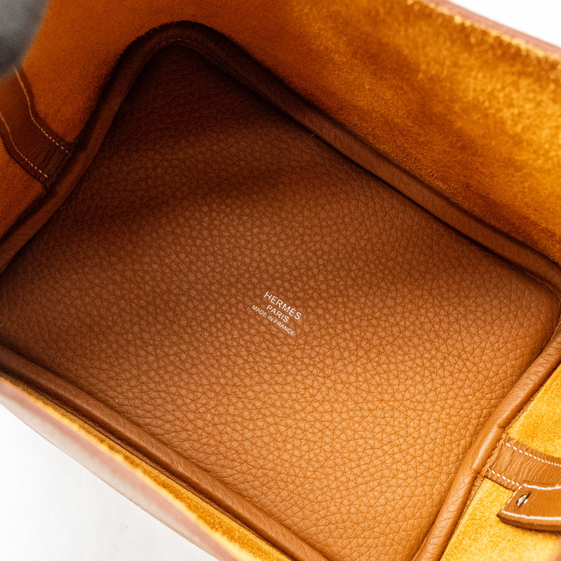 Hermes Picotin 18 Lock Bag Clemence Gold SHW STAMP B