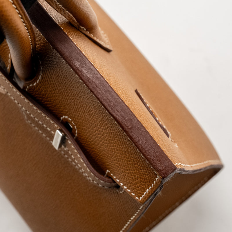 Hermes Birkin 25 Sellier Epsom Gold SHW Stamp B