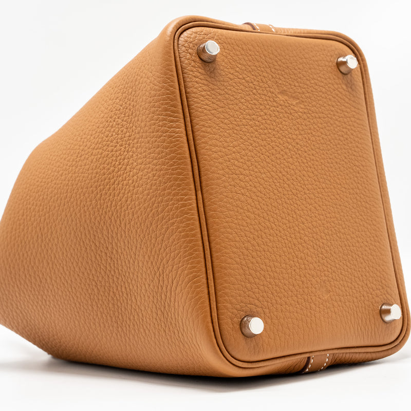 Hermes Picotin 18 Lock Bag Clemence Gold SHW STAMP B