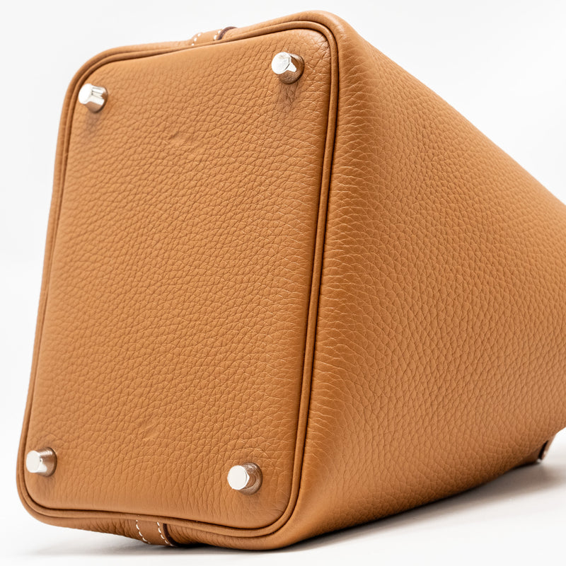 Hermes Picotin 18 Lock Bag Clemence Gold SHW STAMP B