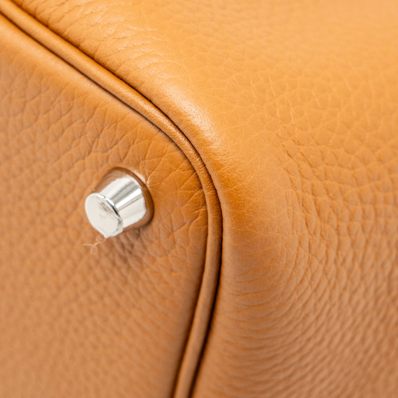 Hermes Picotin 18 Lock Bag Clemence Gold SHW STAMP B