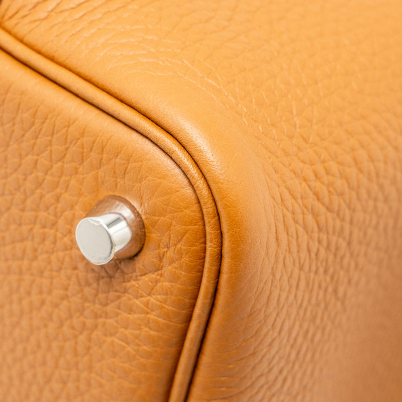 Hermes Picotin 18 Lock Bag Clemence Gold SHW STAMP B