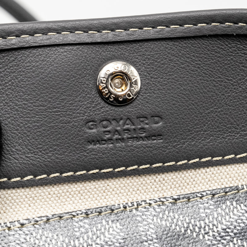 Goyard Mini Anjou Tote Bag Goyardine Canvas/Calfskin GREY SHW