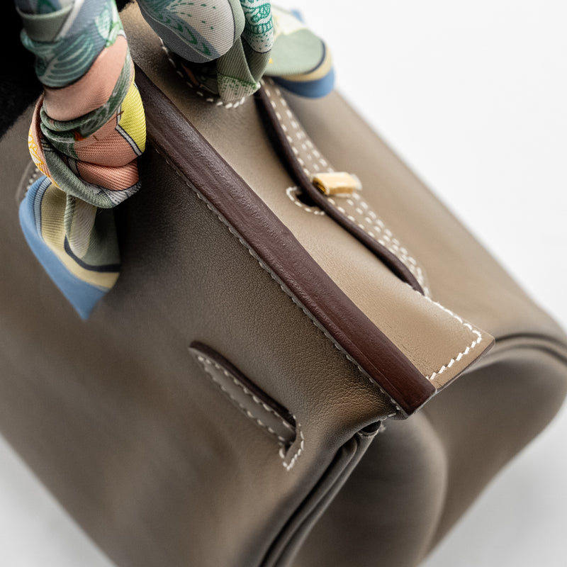 Hermes Birkin 25 Swift Etoupe GHW Stamp B