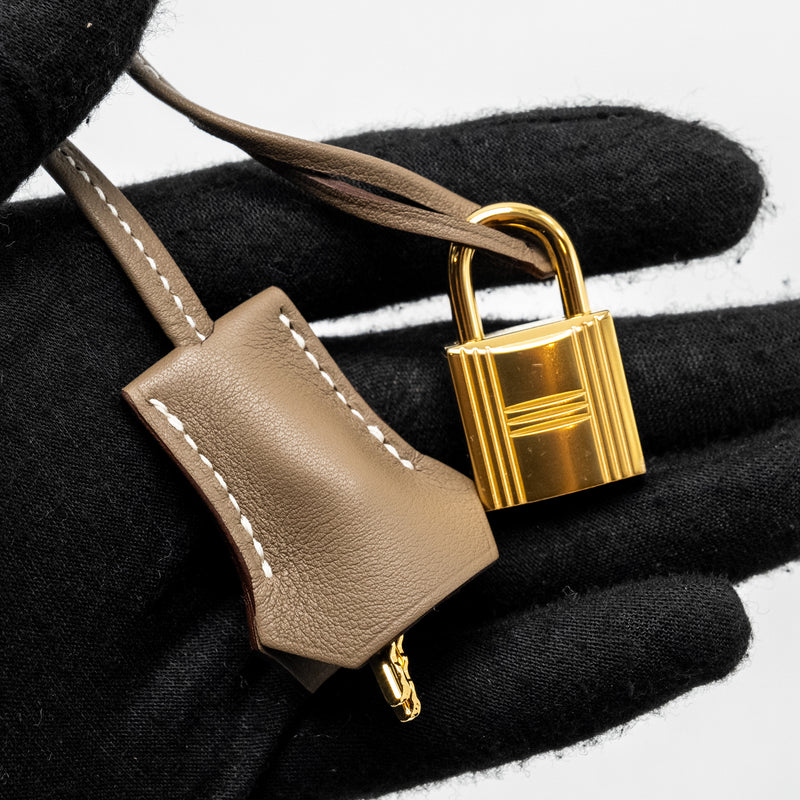 Hermes Birkin 25 Swift Etoupe GHW Stamp B
