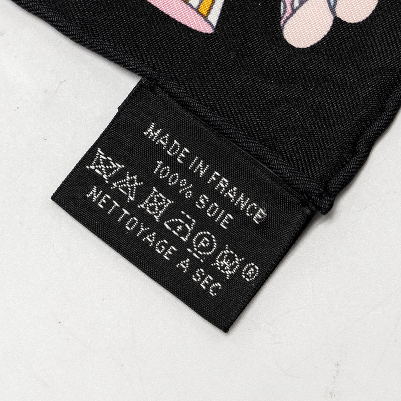 Hermes 45 cm La Patisserie Francaise Scarf Noir/Menthol/Multicolour
