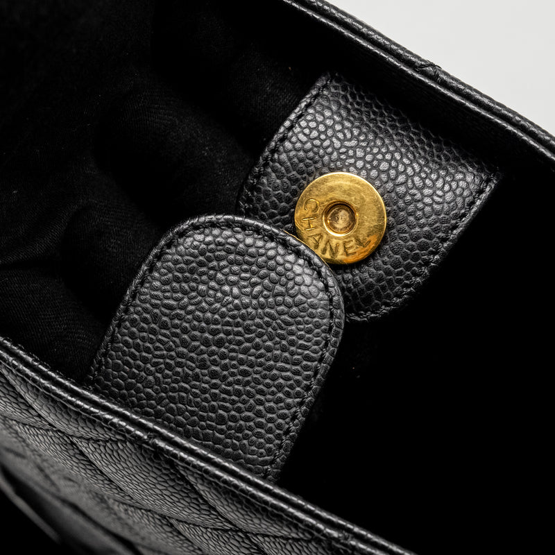Chanel Petit Shopping Tote Bag Caviar BLACK GHW