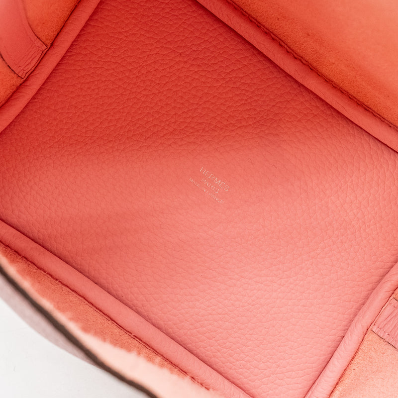 Hermes Picotin 18 Lock Bag Clemence 3Q Rose Sakura SHW Stamp B