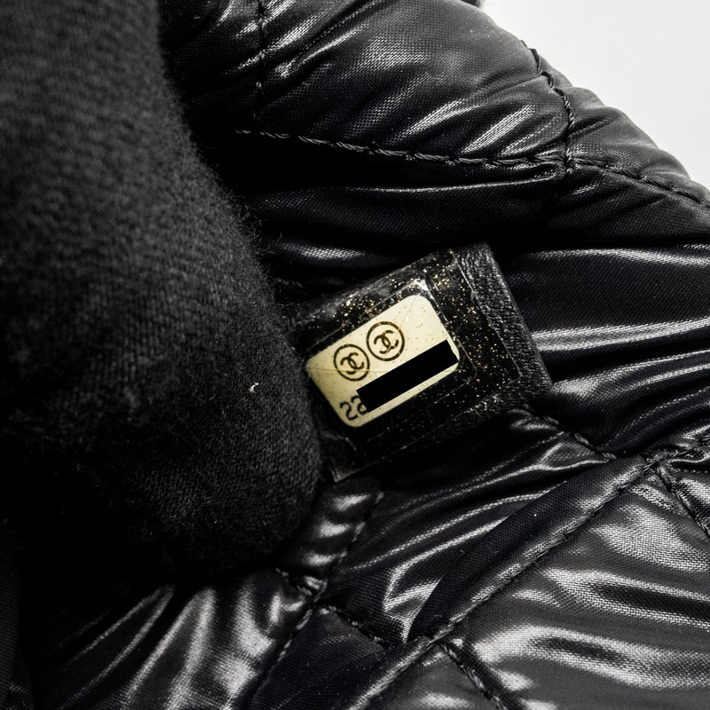 Chanel Boy Pouch Lambskin Black Ruthenium  Hardware