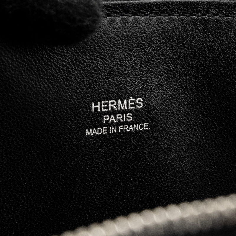 Hermes Mini Bolide Chèvre Mysore Black SHW Stamp W