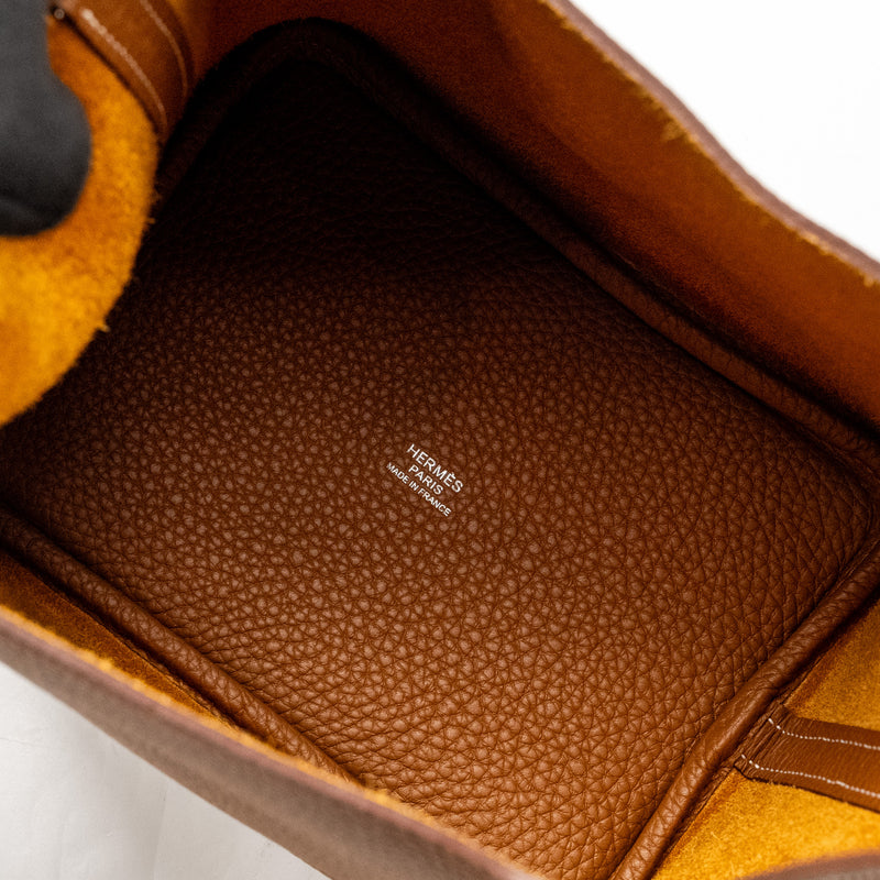 Hermes Picotin 18 Lock Bag Clemence Gold SHW Stamp B