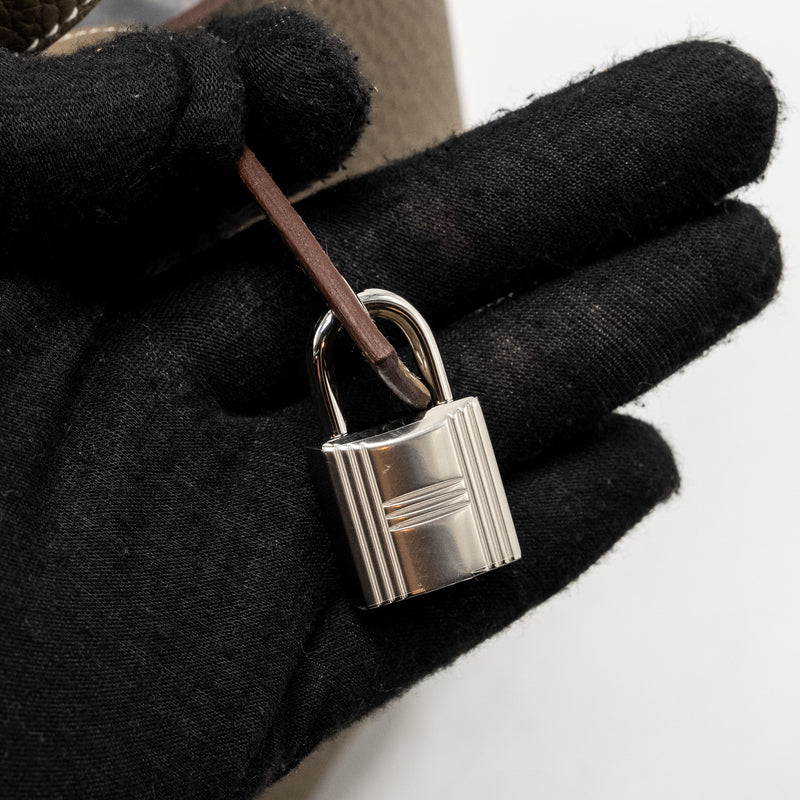 Hermes Picotin 18 Lock Bag Clemence Etoupe SHW Stamp W