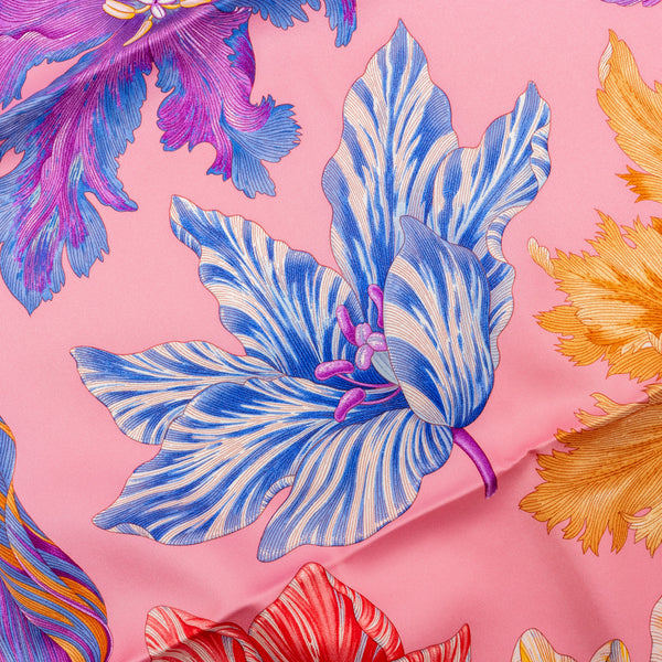 Hermes 90cm Silk Scarf Cavalcades Multicolour