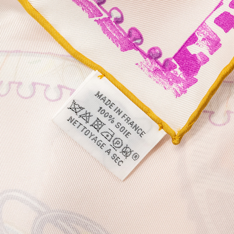 Hermes 90cm Silk Scarf Chevaloscope Multicolour