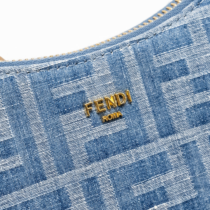 Fendi Mini Fendessence Bag Denim Blue GHW