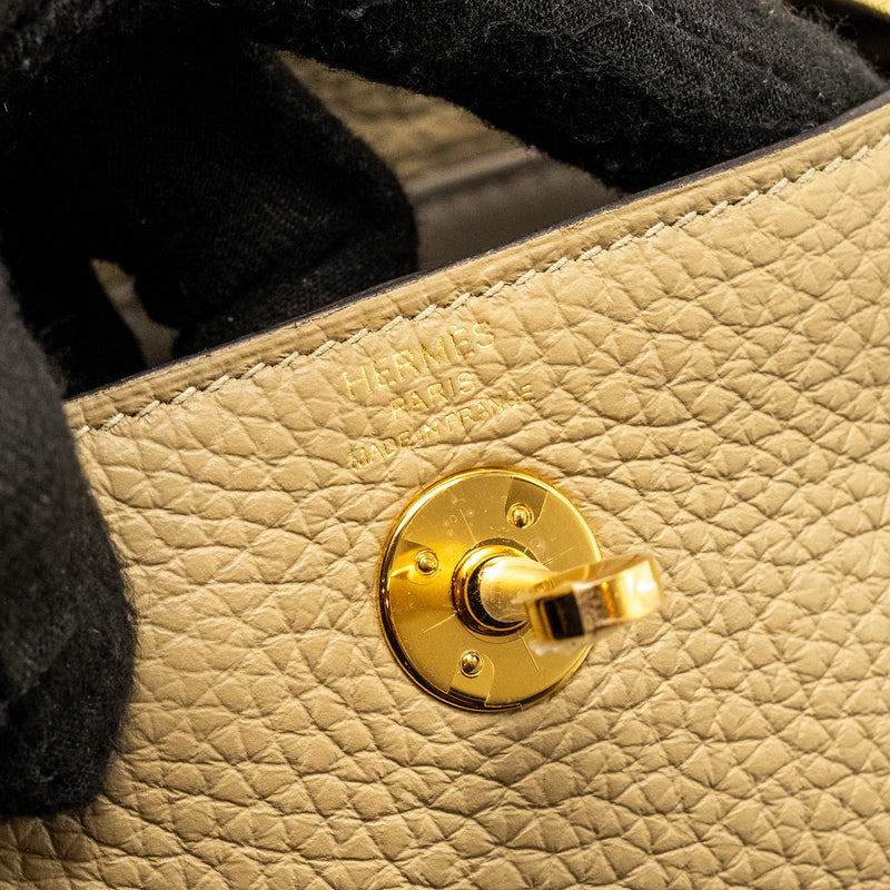 Hermes Mini Lindy Clemence Trench GHW Stamp U