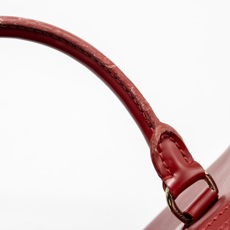 Louis Vuitton Jasmine Boston Bag Epi Red SHW