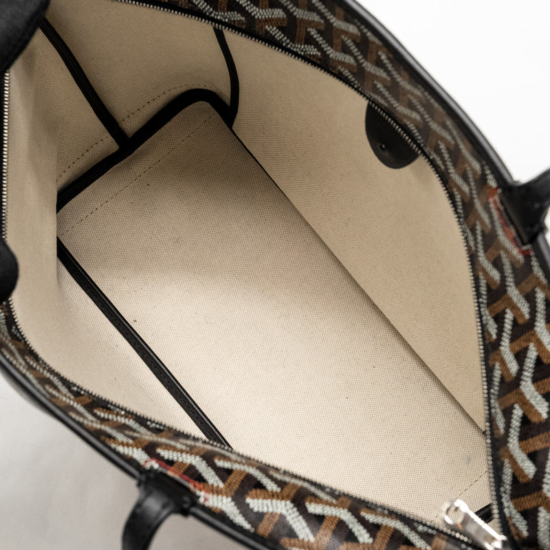 Goyard Artois PM Tote Bag Goyardline Canvas Black SHW