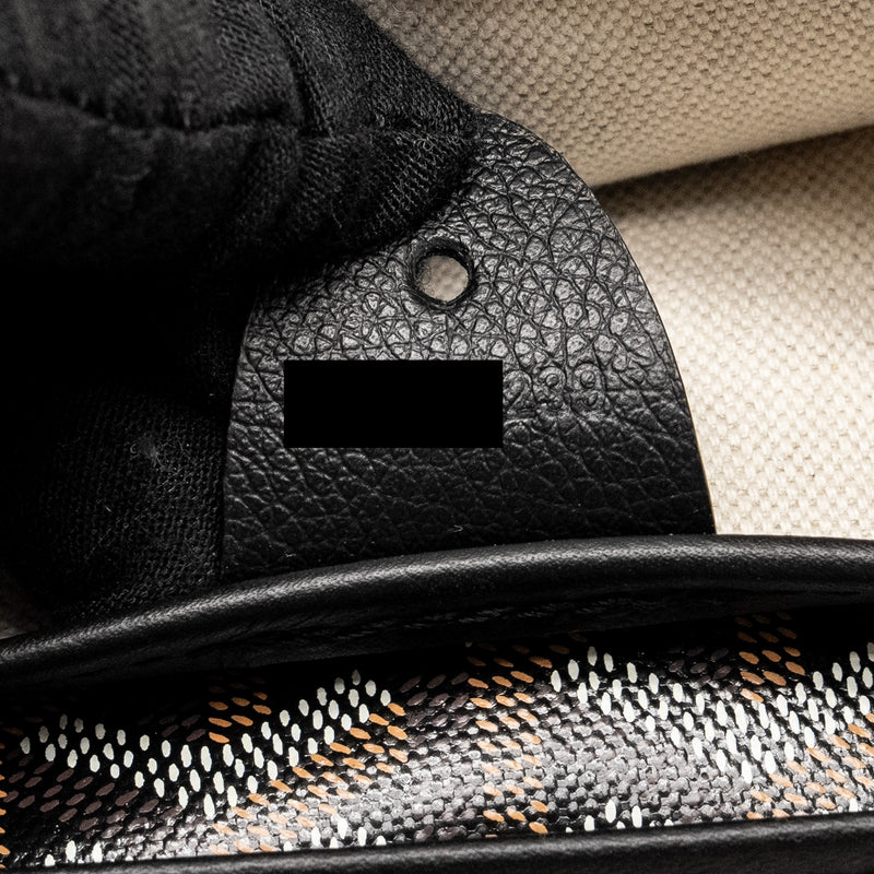 Goyard Artois PM Tote Bag Goyardline Canvas Black SHW