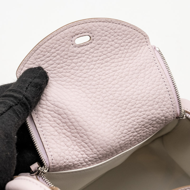 Hermes Mini Lindy Clemence Mauve Pale SHW stamp W