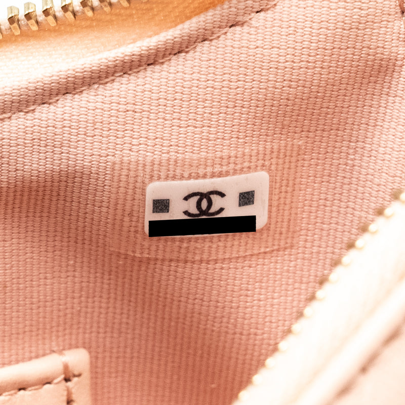 Chanel 23K Small Hobo Bag Calfskin Pink GHW (microchip)