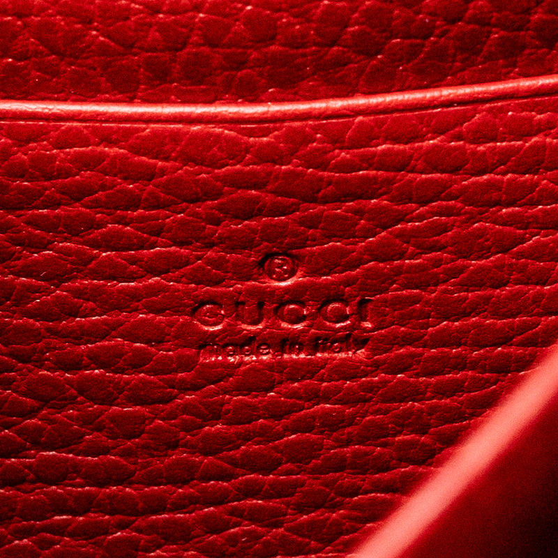 Gucci Dionysus Wallet On Chain Calfskin Red Multicolour Hardware