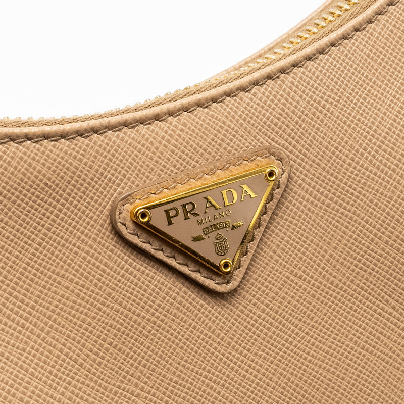 Prada Re-edition 2005 Saffiano Leather Cammeo GHW