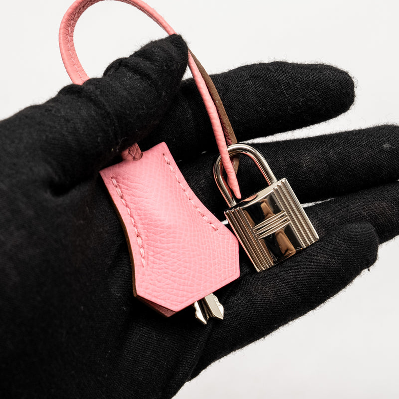 Hermes Kelly 25 Epsom 1Q Rose Confetti SHW Stamp Y