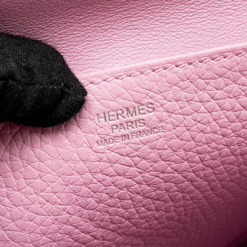 Hermes Halzan 25 Clemence X9 Mauve Sylvestre SHW Stamp Z