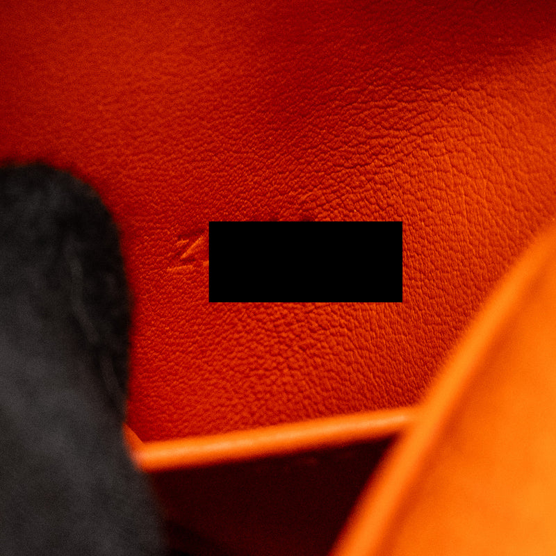 Hermes mini Lindy Clemence Feu SHW Stamp Z